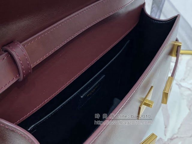 YSL爆款女士包包 聖羅蘭經典款Manhattan牙籤紋牛皮法棍包 YSL肩背斜挎包 553742  jjh1116